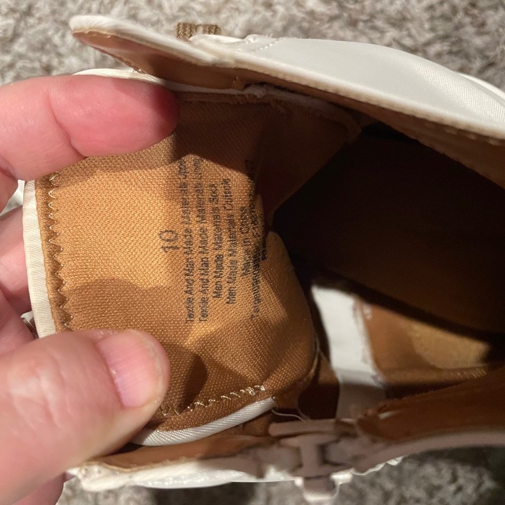 Off White Universal Thread Combat Style Boots - image 5